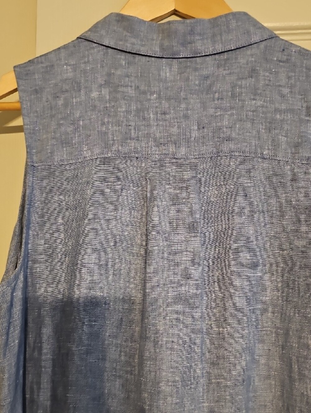 Tommy Bahama Sleeveless Linen Button-Front Dress - Blue - Picture 7 of 9